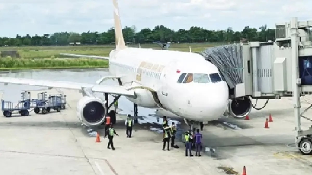 Pesawat di Bandara Syamsudin Noor.