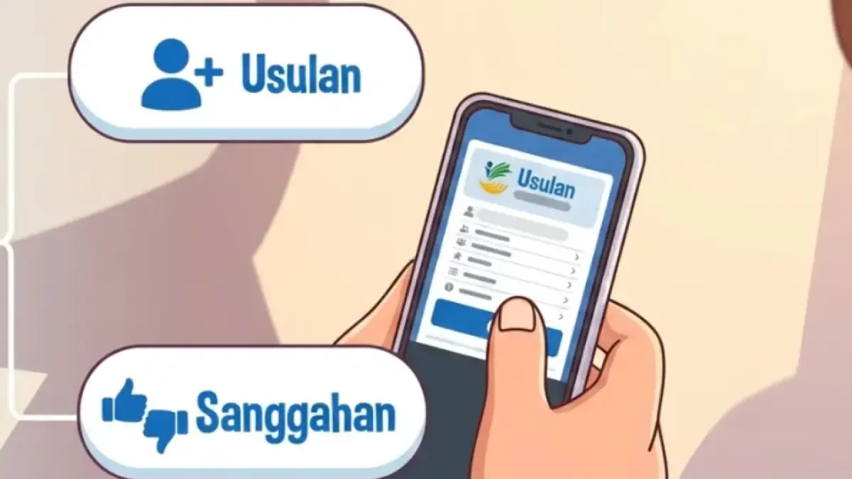 Ilustrasi fitur Usulan dan Sanggahan di aplikasi Cek Bansos (YouTube Kemensos RI/diolah oleh Gemini AI)