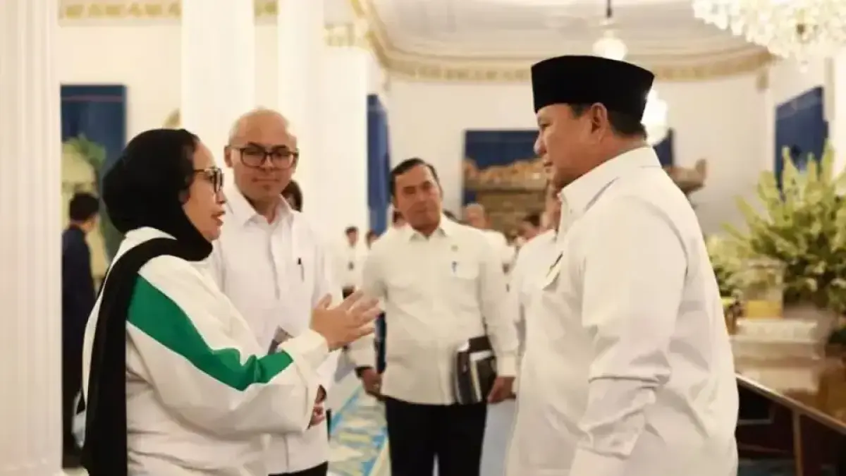 Nanik S Deyang berpamitan dengan Presiden Prabowo Subianto untuk mundur dari jabatan Kepala BGN, Rabu (22/7). (Istimewa)