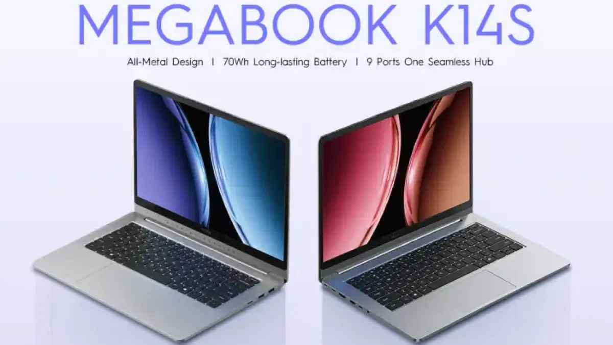 TECNO memperkenalkan MEGABOOK K14S, laptop 14 inci berdesain premium yang mengusung performa tinggi, konektivitas 9 port, dan baterai tahan lama untuk mendukung produktivitas modern.