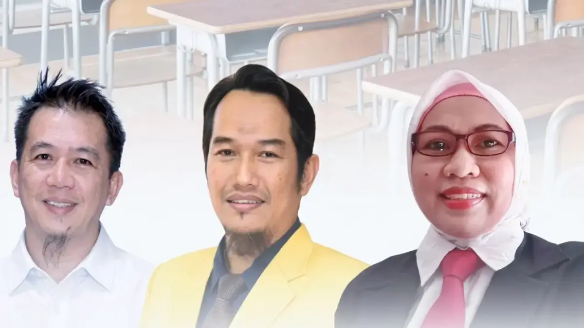 Eriansyah (paling kiri) dan para pembimbingnya Dr. Ir. Hj. Fitriyana, S.Pi., M.Si., IPU selaku pembimbing utama dan Dr. Erwan Sulistianto, S.Pi., M.Si. 