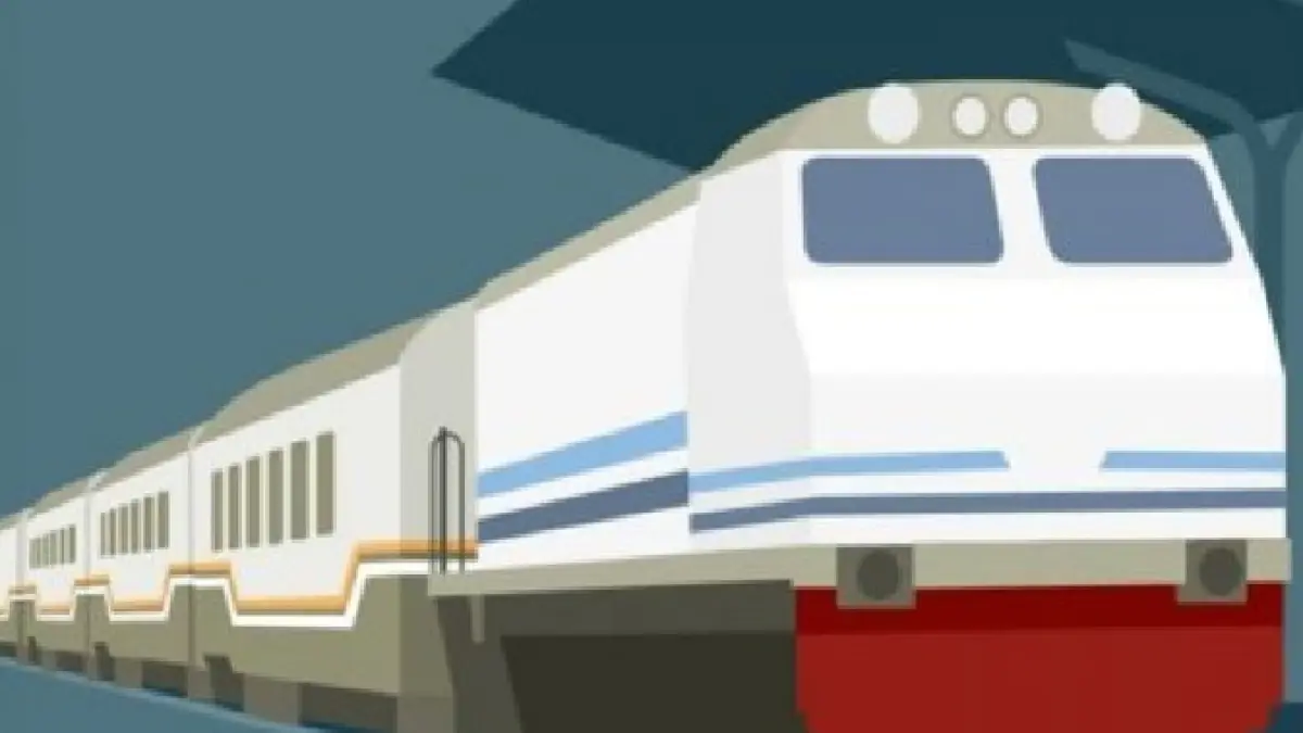 ilustrasi kereta api