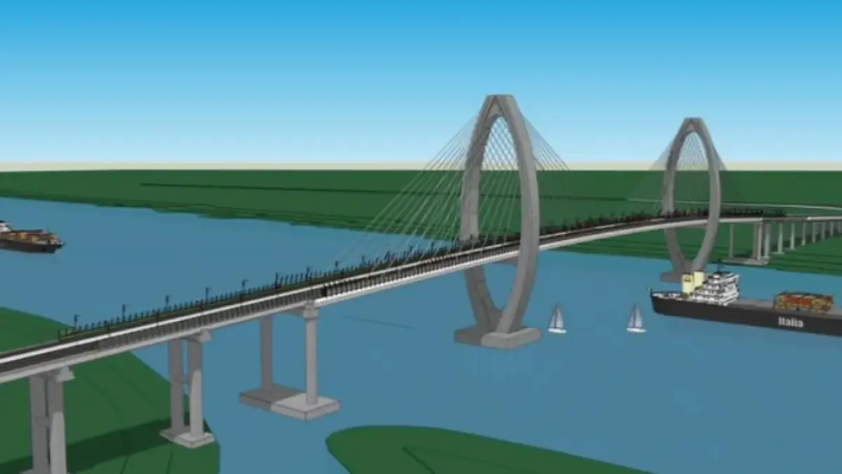 Ilustrasi jembatan kapuas III. (INSTAGRAM/bang.midji)