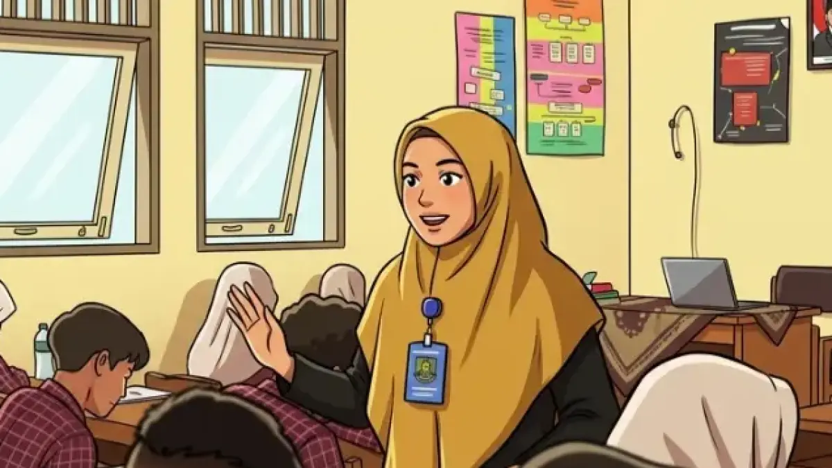 Ilustrasi guru yang akan menerima TPG 2026 (YouTube PPG Kemendikdasmen/Diolah dengan Gemini AI)