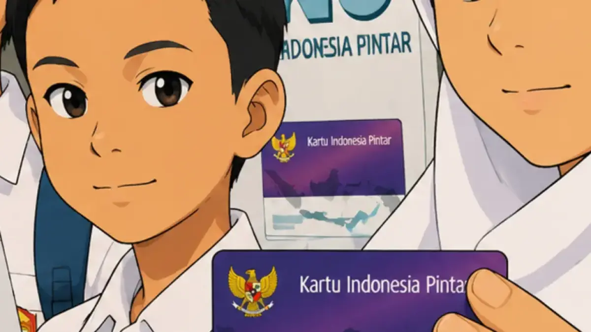 Ilustrasi siswa penerima bantuan PIP. (Foto: smpn1lebaksiu.sch.id/diolah oleh AI)