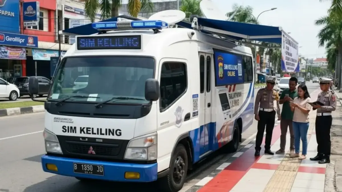 Mobil SIM Keliling melayani warga Balikpapan di lokasi strategis, solusi praktis perpanjangan SIM