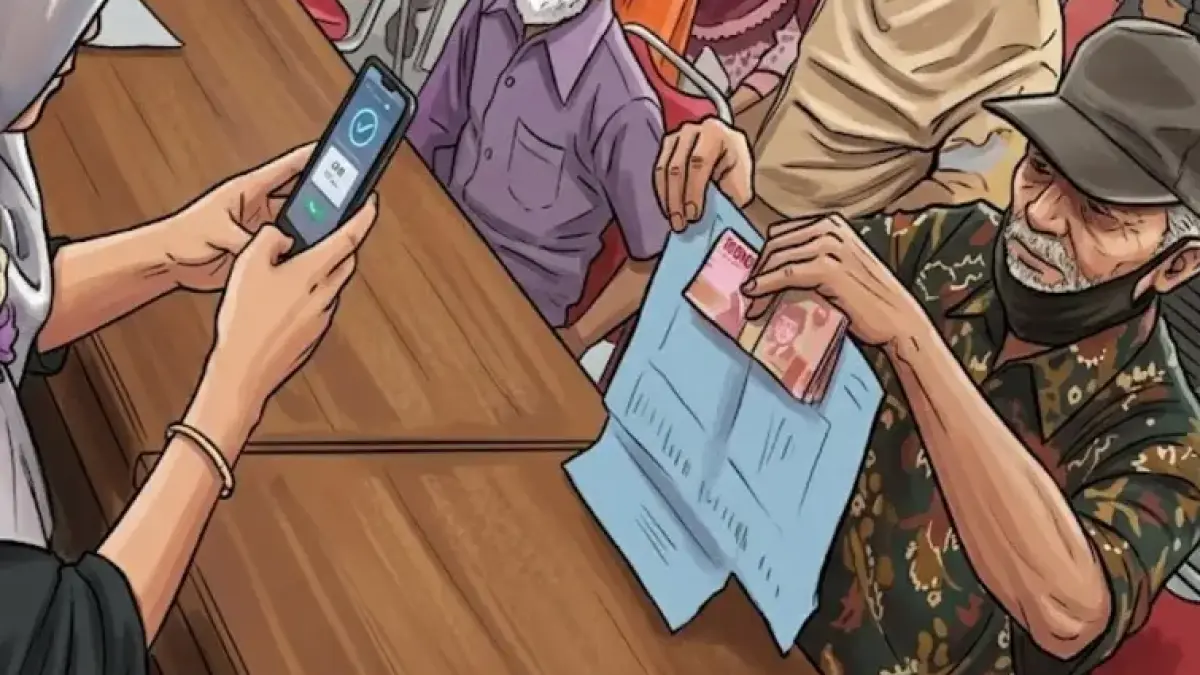 Ilustrasi KPM verifikasi data bansos. (desasumberejo.gunungkidulkab.go.id diolah dengan Gemini AI)