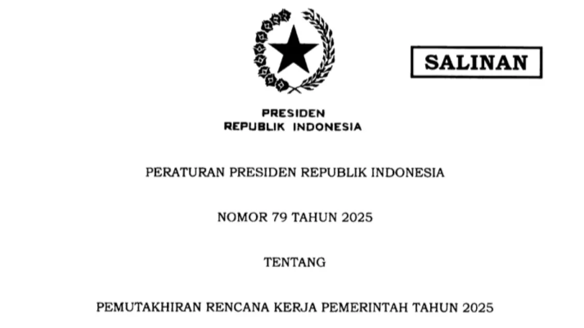 Salinan Perpres 79/2025 tentang gaji PNS.