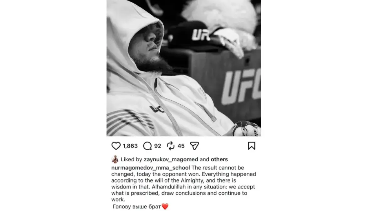 Pernyataan Tim Khabib usai kekalahan Umar.