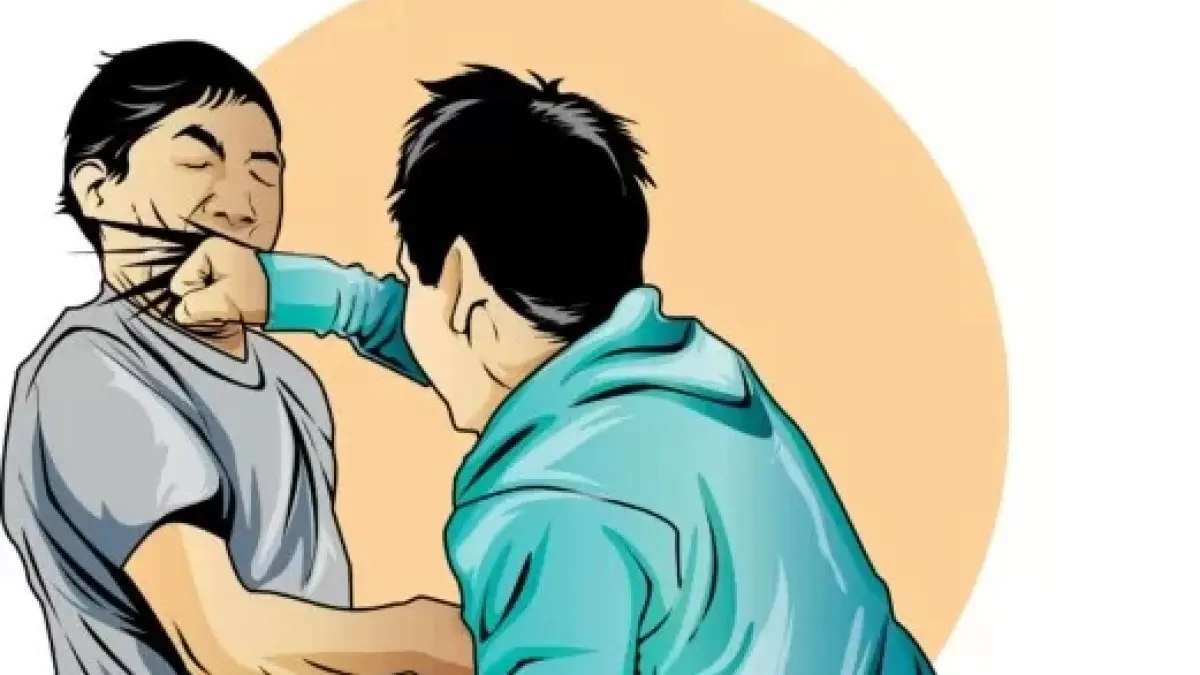 Ilustrasi pemukulan