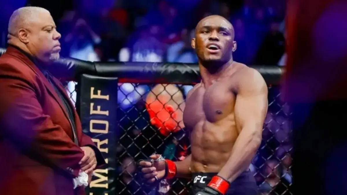 Petarung kelas welter Ultimate Fighting Championship (UFC) Kamaru Usman. ANTARA/HO-MMA Fighting/Esther Lin. 