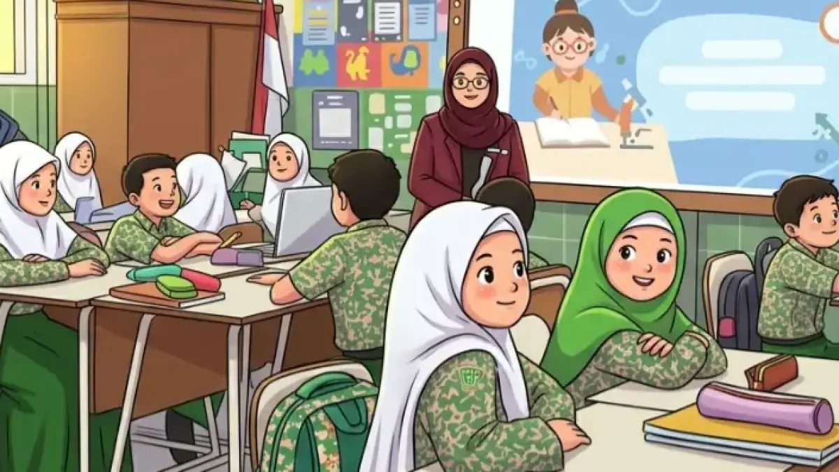 Ilustrasi guru penerima dana TPG. (YouTube PPG Kemendikdasmen/Diolah dengan Gemini AI)