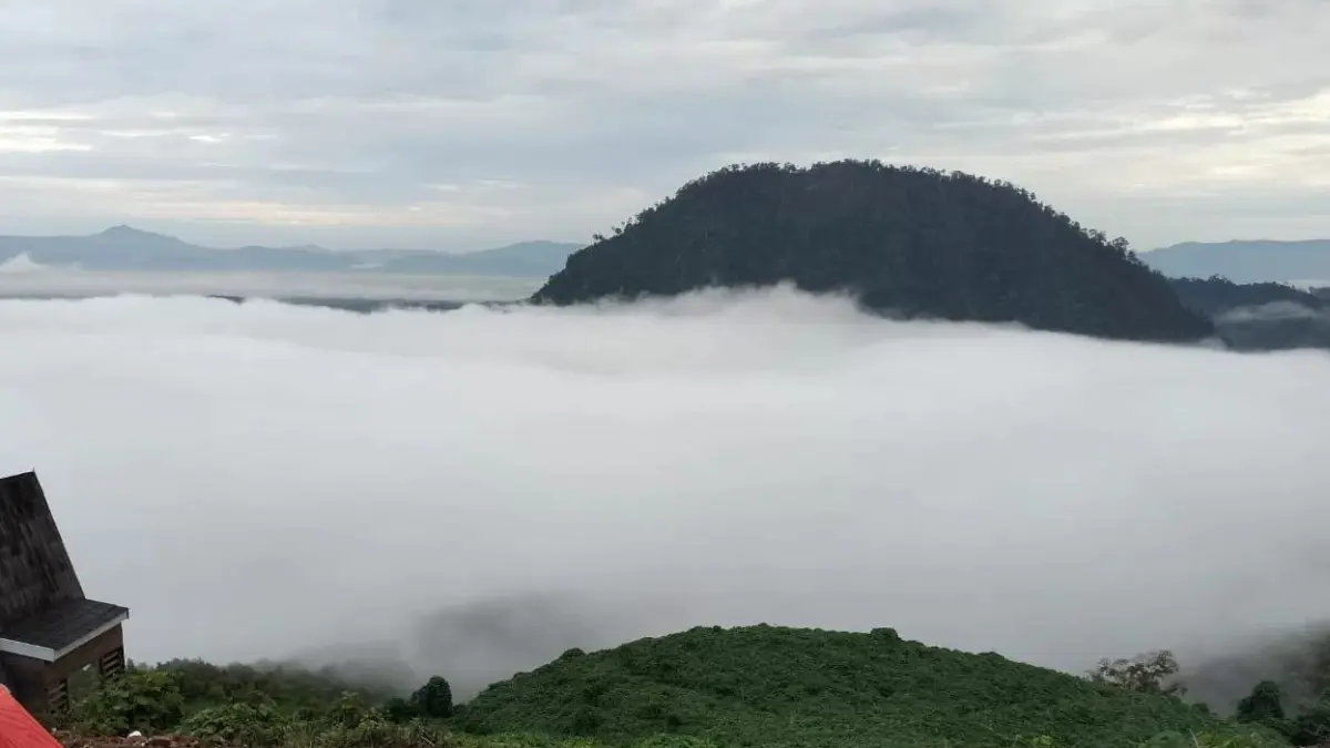 Wisata Gunung Boga atau Gunung Embun di Kecamatan Muara Samu Kabupaten Paser.