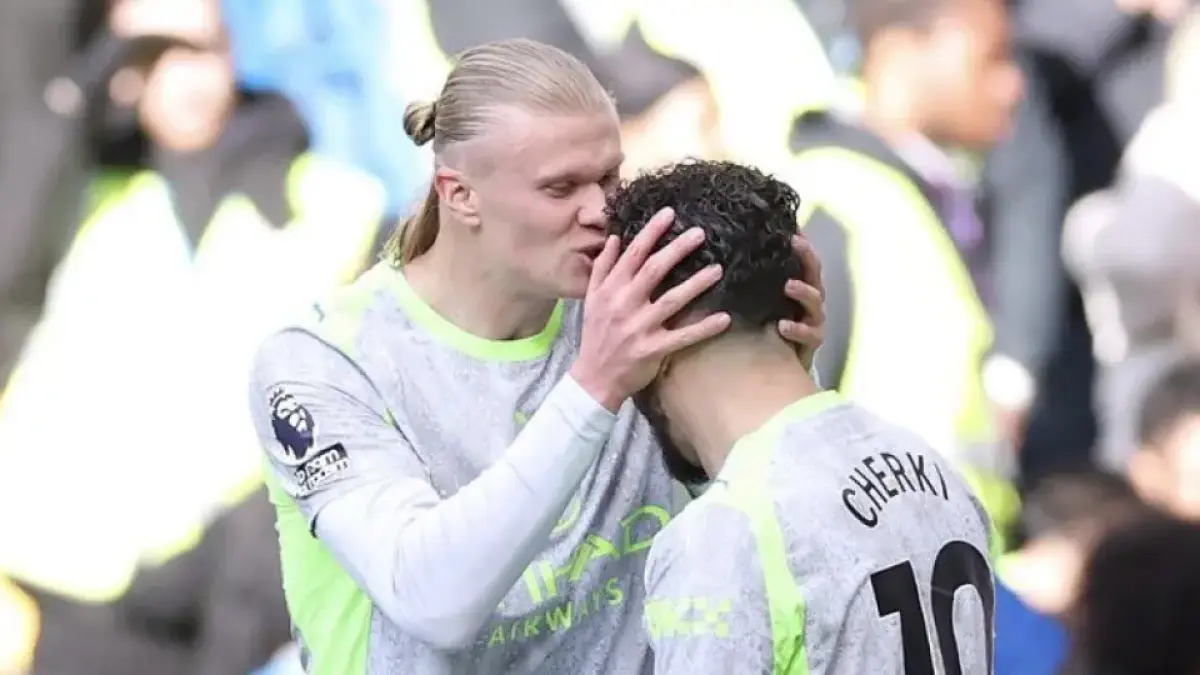 Erling Haaland dan Rayan Cherki